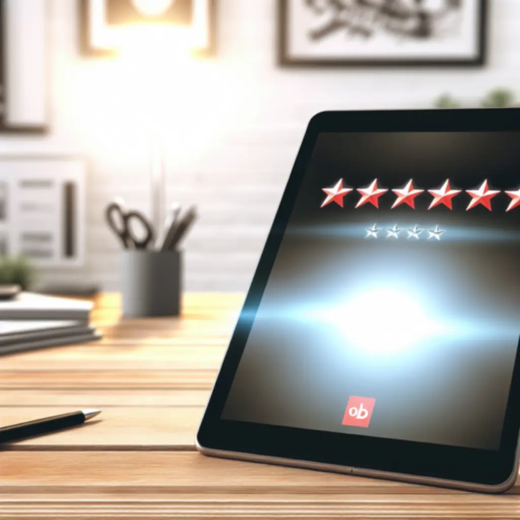 Vásárlói értékeléseket mutató kijelző